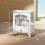 Homcom Chimenea de Etanol Blanco 45 x 28 x 54 cm 3