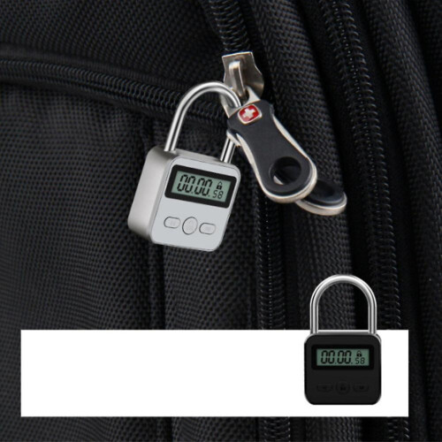 Metal Timer Lock Lcd Display Multi-function Electronic Time 99 Hours Max Timing Usb Rechargeable Ti 1