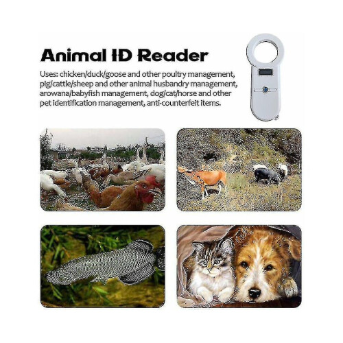 Scanner numérique pour animaux de compagnie sensible ISO11784/5, lecteur de micropuces d'identification 1