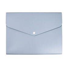 A4 Plastic Felt File Folder Blue 6-Compartment Portable