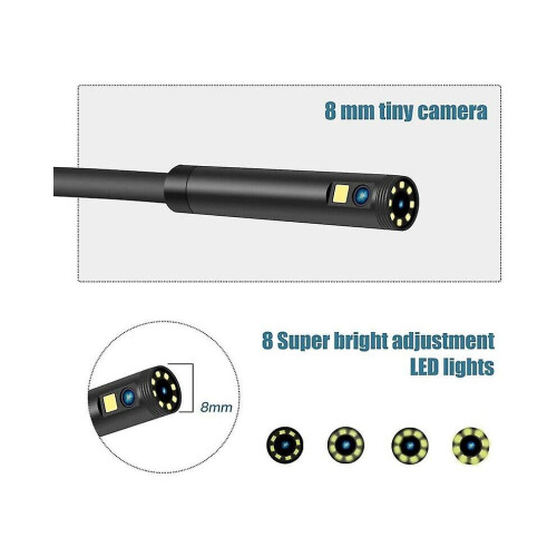Endoscope industriel, caméra d'inspection endoscopique à double tête, endoscope numérique à double objectif 1