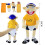 Jeffy Hat handpop cosplay pluche speelgoed knuffelpop spel kindercadeaus 3