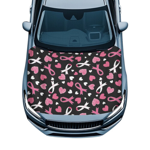 Car Hood Cover Polyester Waterproof with Elastic Band