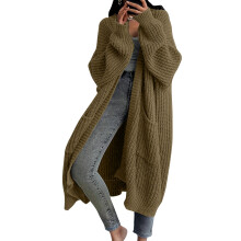 Women's Knitted Cardigan Khaki L