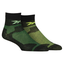 (4.5 UK-6 UK, Black) Reebok Unisex Adult Sports Light Camouflage Running Ankle Socks (Pack of 2)