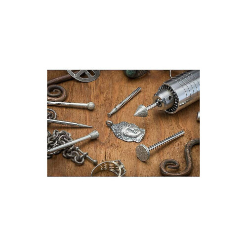 Set Of 50 Diamond Burs For Rotary Tool, Grit 40 1
