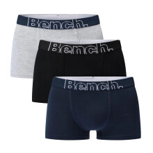 (7-8 Years, Black/Navy/Grey) Bench Boys Lasek Logo Boxer Shorts (Pack of 3)