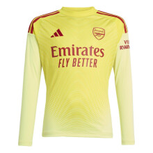 (15-16 Years, Yellow/Red) Adidas Childrens/Kids 2025/2026 Arsenal FC Replica Goalkeeper Jersey