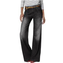 Women's High Waist Stretch Denim Jeans Wide Leg Vintage Y2K