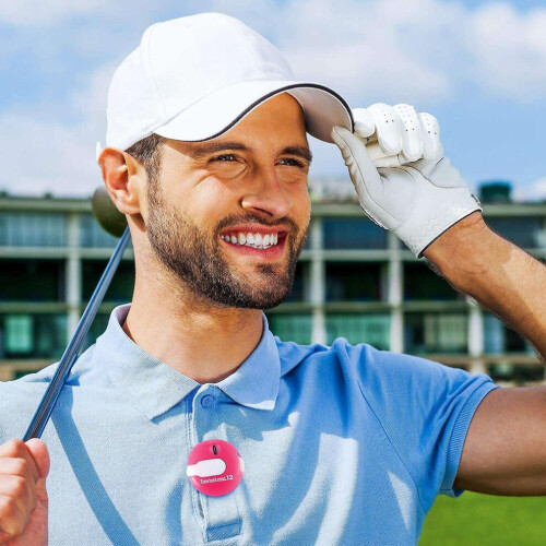 Lot de 3 mini compteurs de score de golf avec réinitialisation en un clic, indicateur de putt 1