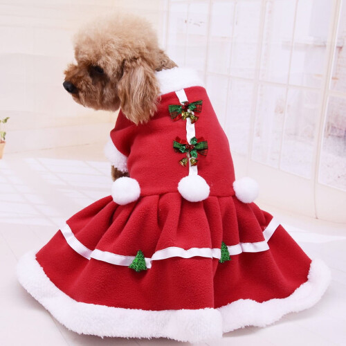 Christmas Sweater for Dogs Solid Red Small Size 1