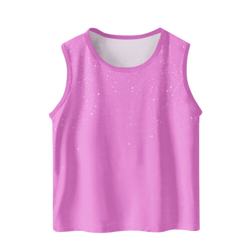 Unisex Toddler Camisole Solid Color Soft Sleeveless Bottom 1