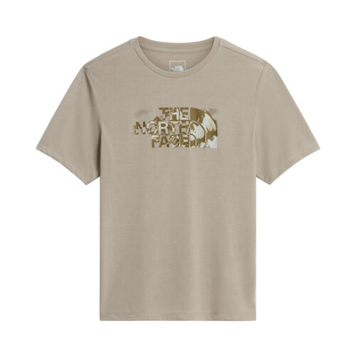 The North Face (XXL, Stone Grey) The North Face Mens Foundation Logo Polyester T-Shirt