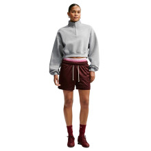 (14 UK, Dark Heather) Nike Womens/Ladies Fleece Half Zip Oversized Sweatshirt