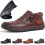 Willtoo Men's Premium Leather Slip-On Driving Boots 1