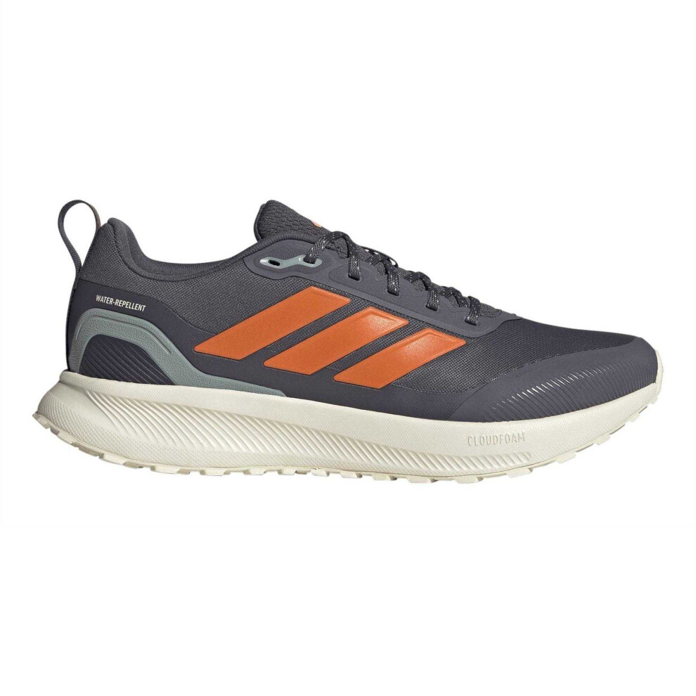 Adidas (11 Uk, Aurora Green/Orange) Mens Runfalcon 5 Water Repellent Shoes