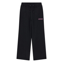 (12 Years, Jet Black) Guess Girls Wide Leg Jogging Bottoms