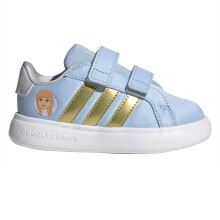 (5 UK Child, Blue/Gold/Lavender) Adidas Toddler Anna Frozen Trainers