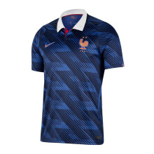 (XL, Blue/White) Nike Mens France Football Jersey