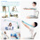 Stretchremmar Hamstring Stretcher Device Elastiskt träningsband Yogamatta Bärremmar Benträningsutrustning 3