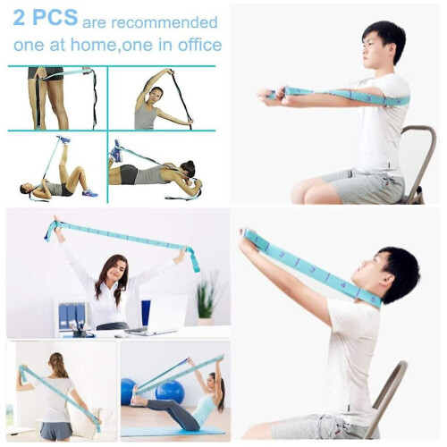 Stretchremmar Hamstring Stretcher Device Elastiskt träningsband Yogamatta Bärremmar Benträningsutrustning 2
