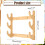 Wooden Wall-Mount Bow Rack for Recurve Compound Longbow 3