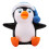 1 set / 4 st. vinterpingvinformad dekorationsminifigur för jul 2