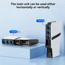 Cooling Fan for PS5 Pro Intelligent Temperature Control Low Noise Fan for PS5 Pro Disc & Digital Edition
