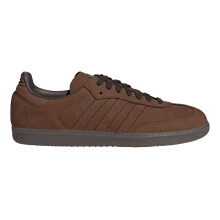 (9 UK, Brown) Adidas Mens Samba OG 3 Stripes Leather Trainers