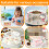 Clear Acrylic Cake Stand Round Reusable Display Riser 5.9 2