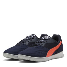 (8 UK, Navy/Glow) Puma Mens Logo Low Cut Trainers