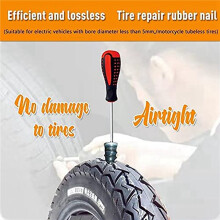 100Pcs Tire Repair Rubber Nails Auto Motorcycle Vacuum Tire Repair Nail Fast Repair Tool Self-Service Tire Repair Nail L