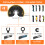 Bi-Metal Titanium Oscillating Saw Blades Semicircular 3 Pcs 4