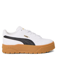 (1 UK, Light/Dark Gum) Puma Childrens/Kids Karmen II Leather Platform Trainers