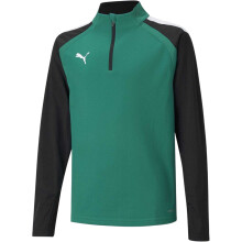 (13-14 Years, Green) Puma Childrens/Kids TeamLIGA Quarter Zip Fleece Top
