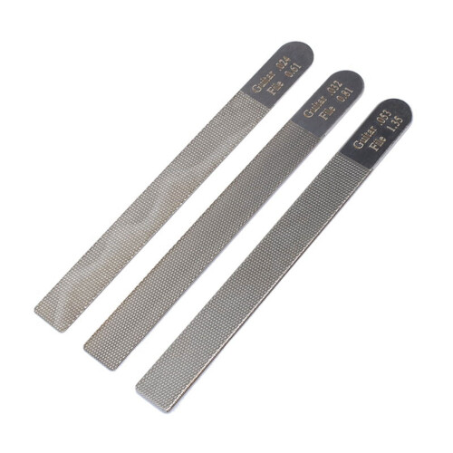 Guitar Nut File Set Stainless Steel 3-Piece