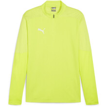 (M, Yellow) Puma Mens TeamFinal Quarter Zip Training Fleece Top