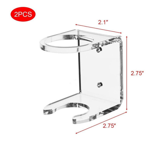 Acrylic Baseball Bat Wall Mount Holder 2 pcs 2