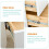 3 set di guide per cassetti in plastica, ricambi per cassetti, binari per cassetti, guide per cassetti 4