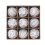 Christmas Tree Baubles Silver 9 pcs 1