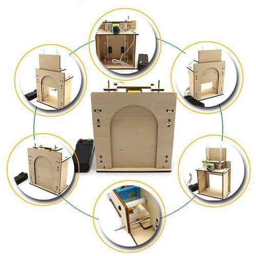 3d Elevator Door, Diy Elevator Door Kit Science Educational Develop Toy Assembly For Children 1