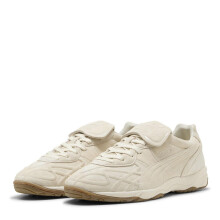 (3.5 UK, Alpine White) Puma Mens King Suede Round Toe Shoes