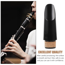 Black ABS Clarinet Mouthpiece Smooth Durable 1