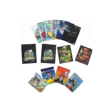 Sachets de conservation réutilisables 7x9cm en Mylar à fermeture zip, imperméables, transparents, imprimés,