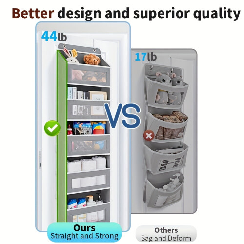 Over-the-Door Hanging Organizer 5-Tier 44 lb 2