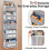 Over-the-Door Hanging Organizer 5-Tier 44 lb 7