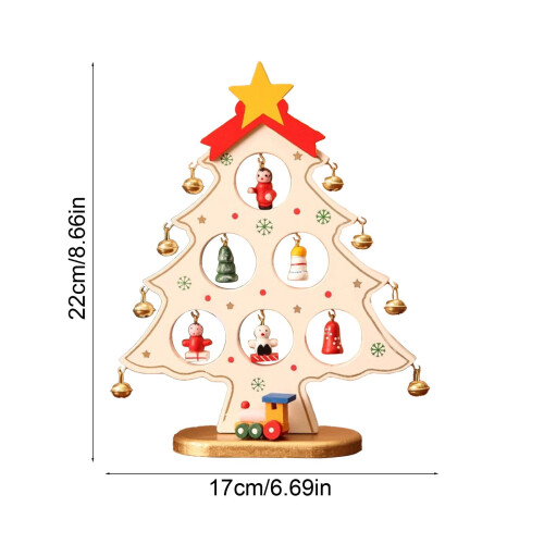 Small Christmas Tree Decor White 8.66 Inch 2
