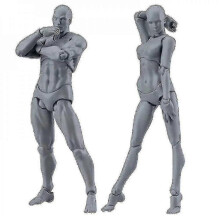 1 Set di figure da disegno per artisti, modello di action figure, manichino umano - Yvan