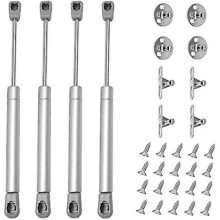 4 Stück Gasdruckfedern 80 N, hydraulische Stoßdämpfer für Schranktüren, für Schränke, Bücherregale und