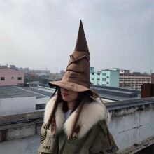 Déguisement de chapeau de sorcière Harry Potter pour adultes, chapeau de sorcier, costume d'Halloween,